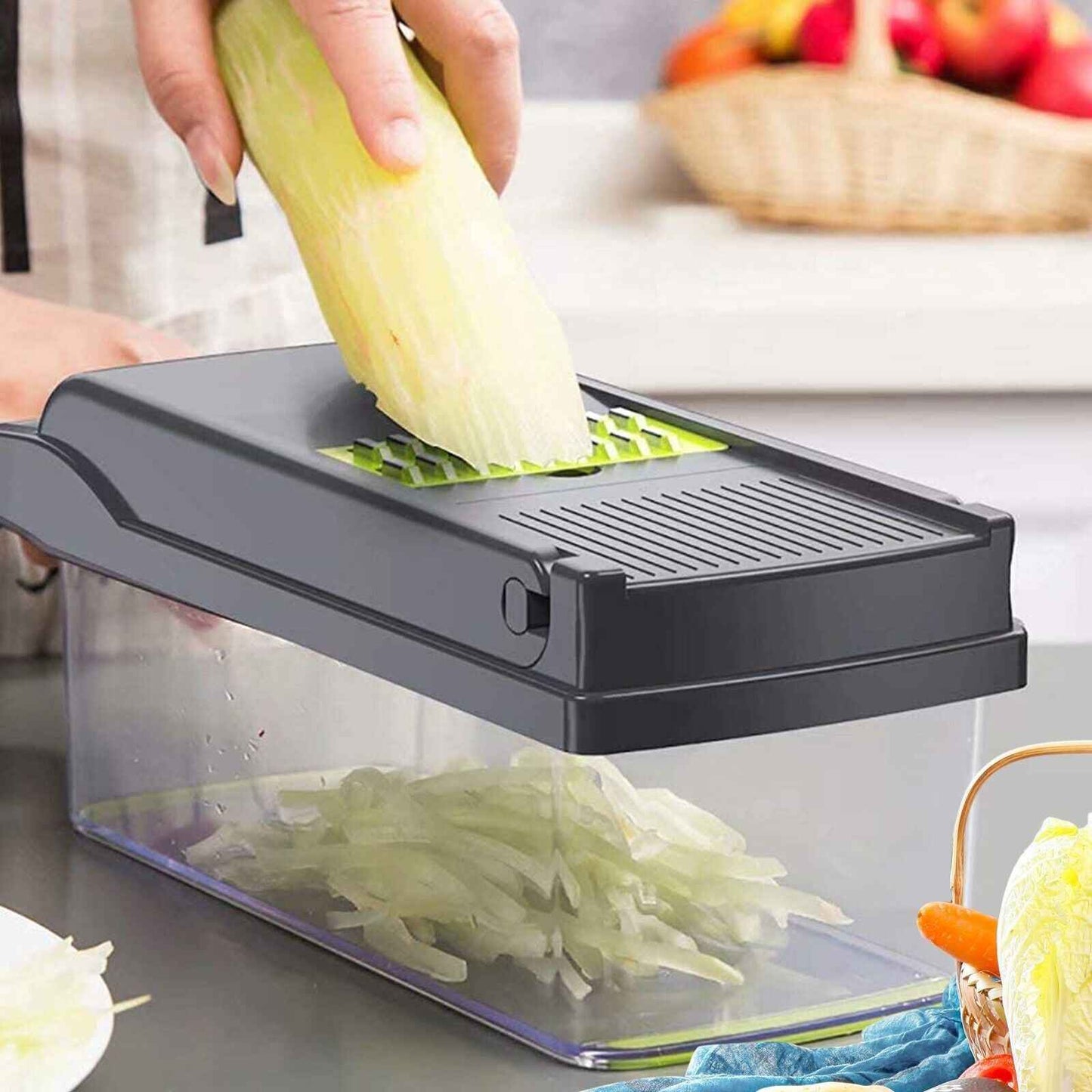 Vegetable Chopper 16 In 1 , Salad Fruit Vegetable Food Chopper Slicer Peeler
