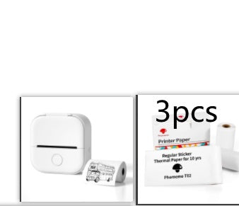 Portable Pocket Printer - Mini Thermal Photo and Label Printer, Bluetooth-Compatible for Home and School Use