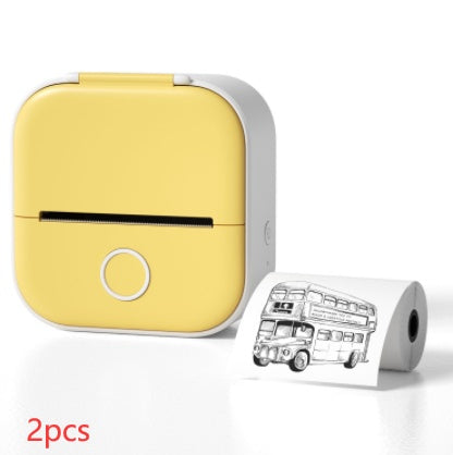 Portable Pocket Printer - Mini Thermal Photo and Label Printer, Bluetooth-Compatible for Home and School Use