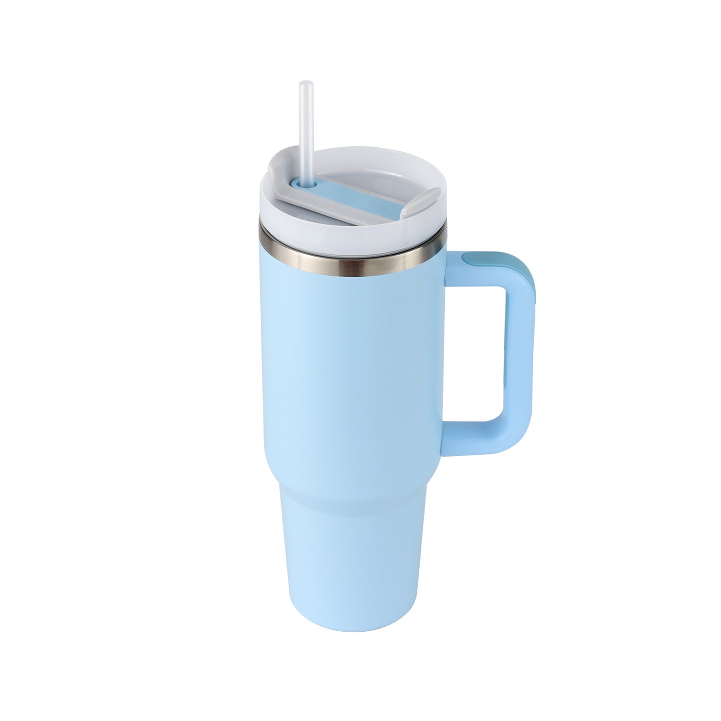 40 Oz Tumbler With Handle Straw Insulated, Stainless Steel Spill Proof Vacuum Coffee Cup Tumbler With Lid Tapered Mug Gifts For Valentine Lover Suitable For Car Gym Office Travel - 𝙷𝙾𝙼𝙴𝙸𝚂𝚃𝙰