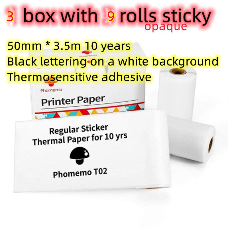 Portable Pocket Printer - Mini Thermal Photo and Label Printer, Bluetooth-Compatible for Home and School Use
