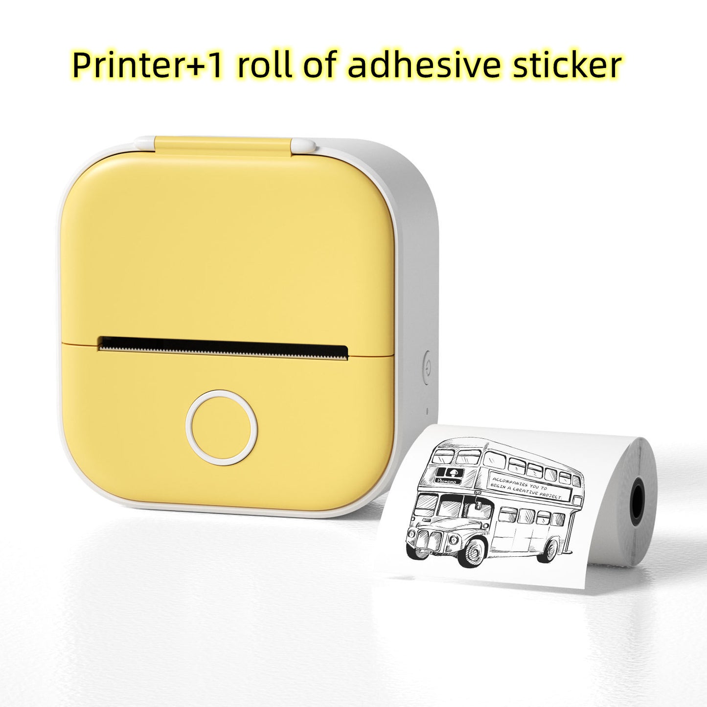 Portable Pocket Printer - Mini Thermal Photo and Label Printer, Bluetooth-Compatible for Home and School Use
