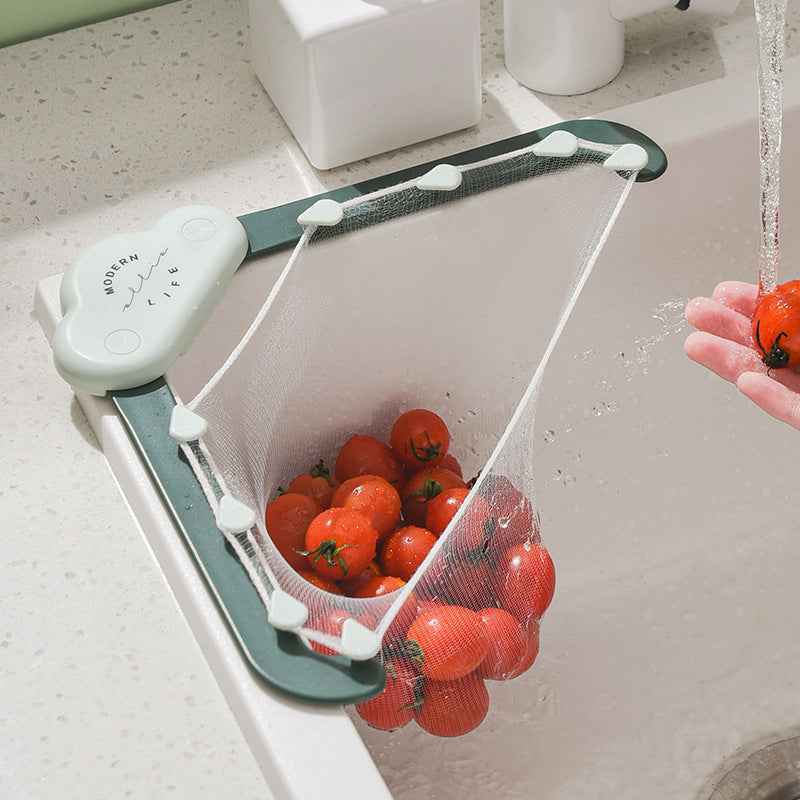 Creative Cloud Disposable Sink Filter Rack - Kitchen Sink Garbage Filter Mesh Bag Anti-Blocking Strainer Gadget