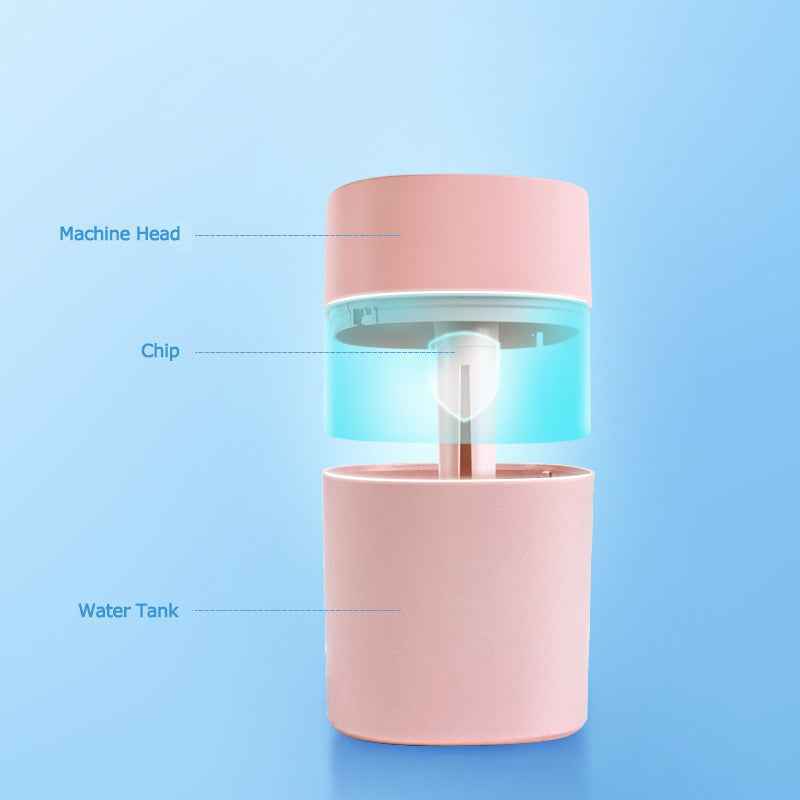 Mini USB Humidifier with LED Night Light – Cool Mist USB Personal Desktop Humidifier for Car and Home, Colorful Night Sprayer and Essential Oil Diffuser