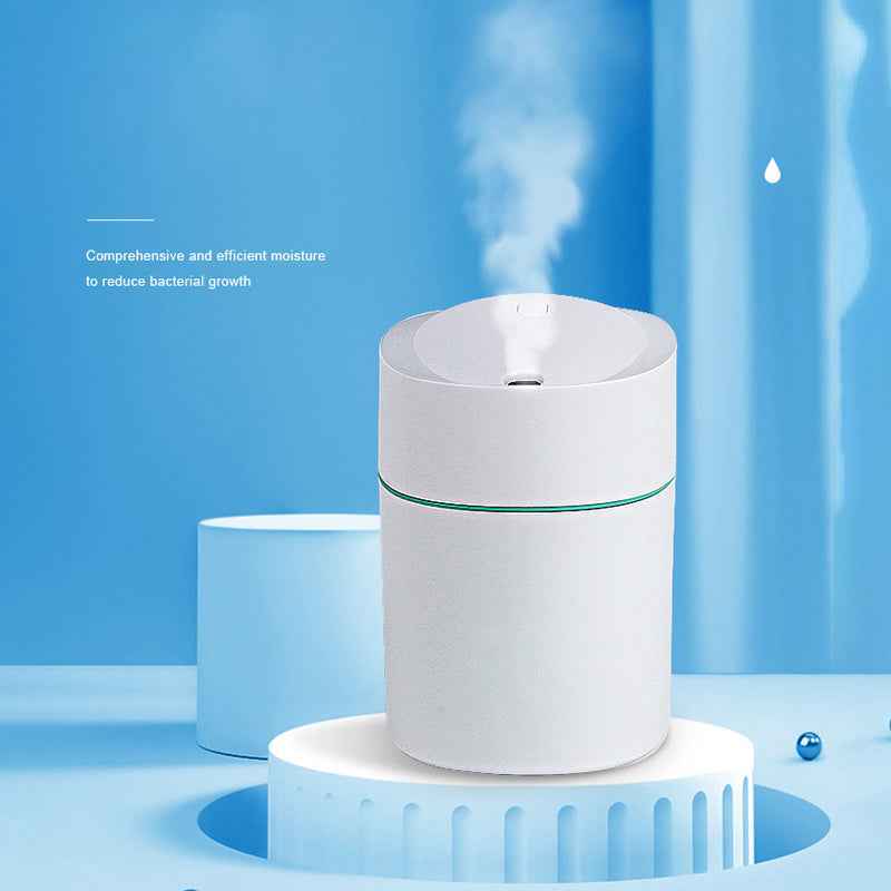 Mini USB Humidifier with LED Night Light – Cool Mist USB Personal Desktop Humidifier for Car and Home, Colorful Night Sprayer and Essential Oil Diffuser