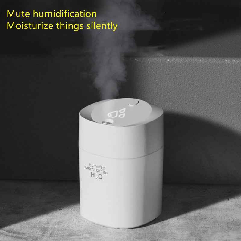 Mini USB Humidifier with LED Night Light – Cool Mist USB Personal Desktop Humidifier for Car and Home, Colorful Night Sprayer and Essential Oil Diffuser
