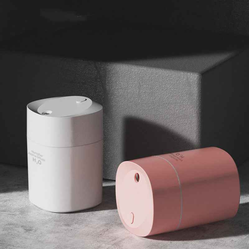 Mini USB Humidifier with LED Night Light – Cool Mist USB Personal Desktop Humidifier for Car and Home, Colorful Night Sprayer and Essential Oil Diffuser