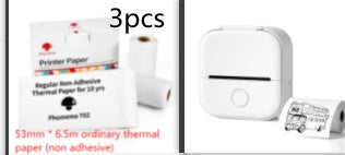 Portable Pocket Printer - Mini Thermal Photo and Label Printer, Bluetooth-Compatible for Home and School Use