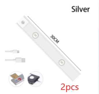 USB LED Night Light Motion Sensor Wireless Thin LED Wine Cooler Light For Kitchen Cabinet Bedroom Wardrobe Indoor Lighting