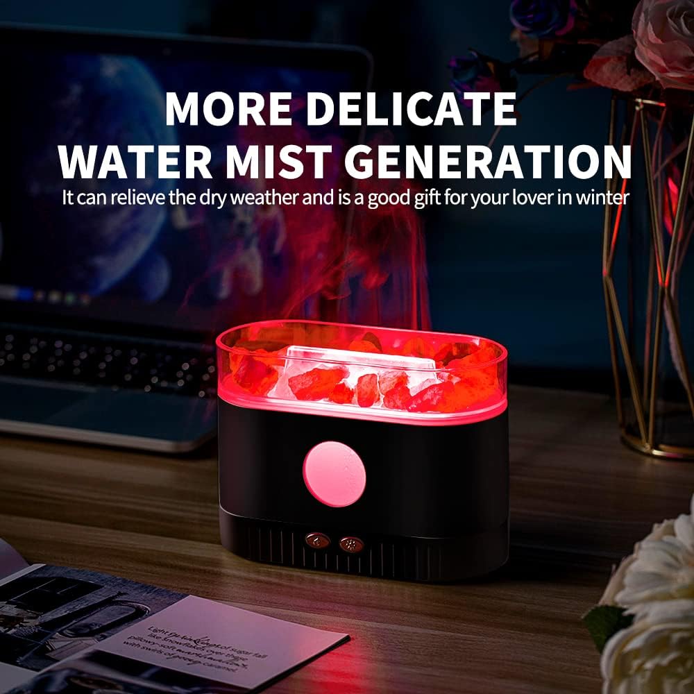 Flame Humidifier Diffuser - Aromatherapy Desk Diffuser and Household Humidifier
