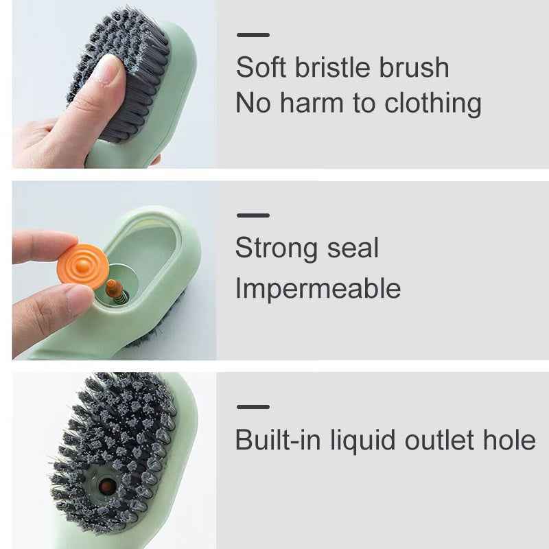 Automatic Liquid Shoe Cleaning Brush - Deep Cleaning Tool with Soft Bristles for Daily Household Use