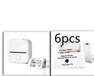 Portable Pocket Printer - Mini Thermal Photo and Label Printer, Bluetooth-Compatible for Home and School Use